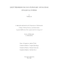 Limit Theorems for Non-Stationary and Random