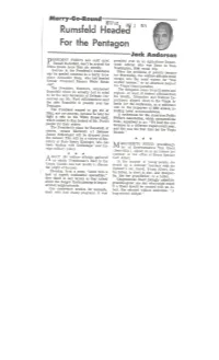 Rumsfeld Heaclea 3 1974 for the Pentagon