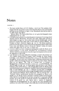 1. the Letters of John Keats, Ed. H. E. Rollins, 2 Vols, II, 98. This Synthesis