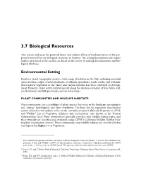3.7 Biological Resources