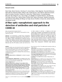A Fiber Optic Fluorometric Sensor for the Detection of Polymerase Chain Reaction (PCR)–Amplified DNA [26]
