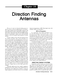 Chap 14: Direction Finding Antennas