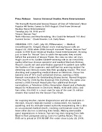 Press Release Source: Universal Studios Home Entertainment the Emmy(R) Nominated Second Season of One of Television's Most Popul