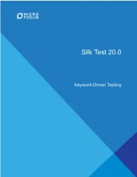 Silk Test 20.0