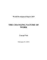 The Changing Nature of Work