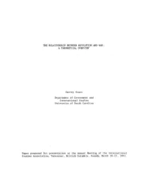The Relationship Between Revolution and War a Theoretical Overview.Pdf