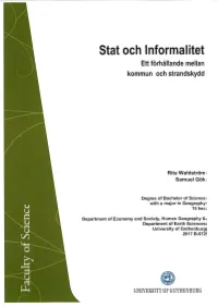 B972: "Stat Och Informalitet