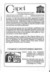 In Issue 5 of the Newsletter the Editor Appealed for Better Attendance at the Meetings Arranged by the Regional Commit- Tees of the Society