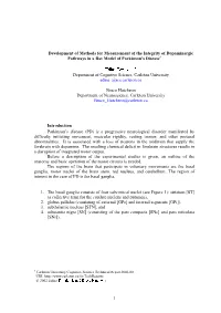 1 Development of Methods for Measurement of the Integrity Of