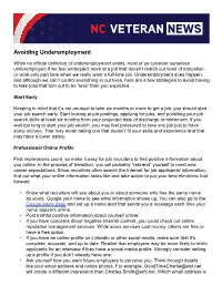 Avoiding Underemployment