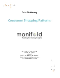 Consumer Shopping Patterns