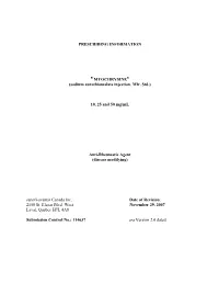 (Sodium Aurothiomalate Injection, Mfr. Std.) 10, 25 and 50 Mg/Ml Anti