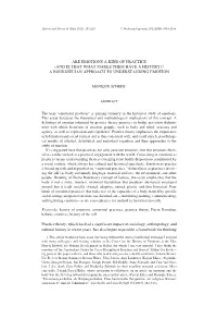 Are Emotions a Kind of Practice (And Is That What Makes Them Have a History)? a Bourdieuian Approach to Understanding Emotion