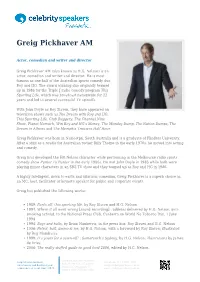 Greig Pickhaver AM