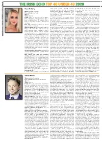 Irish Echo Top 40 Under 40 2020