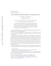 Oded Schramm's Contributions to Noise Sensitivity