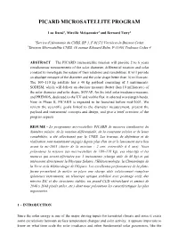 Picard Microsatellite Program