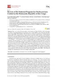 Review of the National Program for Onchocerciasis Control in the Democratic Republic of the Congo