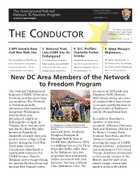 THE CONDUCTOR Network to Freedom Program Summer 2005 Issue No