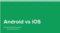 Android Vs Ios