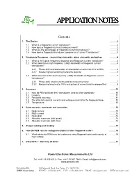 Application Notes