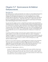 Chapter 5.7 Environment & Habitat Enhancement