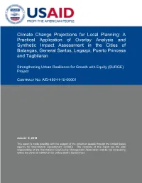 Climate Change Projections for Local Planning
