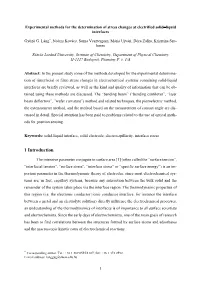 Experimental Determination of Surface Stress Changes in Electro- Chemical Systems – Possibilities and Pitfalls”, Chem