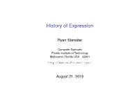 History of Expression