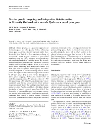 Precise Genetic Mapping and Integrative Bioinformatics in Diversity Outbred Mice Reveals Hydin As a Novel Pain Gene