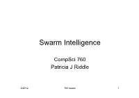 Swarm Intelligence