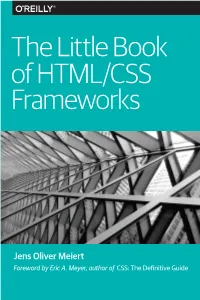 The Little Book of HTML/CSS Frameworks