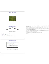 Tree Search Backtracking Search Backtracking Search