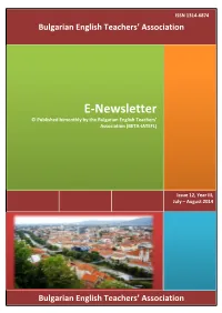 BETA E-Newsletter July-August 2014
