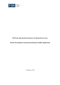 Fintech and Market Structure in Financial Services