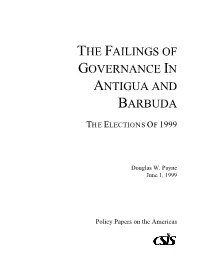 The Failings of Governance in Antigua and Barbuda