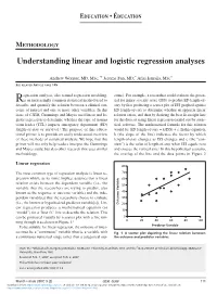Understanding Linear and Logistic Regression Analyses