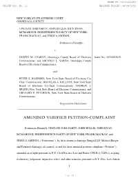 Amended Verified Petition-Complaint