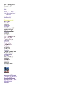 Page Last Updated on January 9, 2016 Main Youtube Site