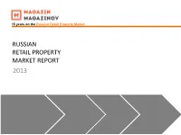 Street Retail Segment, a Number of Retail Sectors Kept Disappearing from the Traditional Tenant Pool