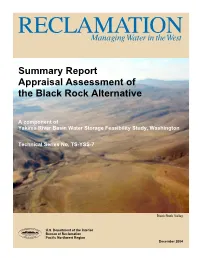 Summary Report Appraisal Assessment of the Black Rock Alternative