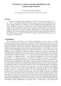 Systematics of Nucleon Density Distributions and Neutron Skin of Nuclei