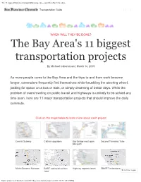 The 11 Biggest Bay Area Transportation Projects — and When They’Ll Be Done