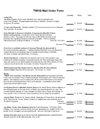 TWHS Mail Order Form-10.2011