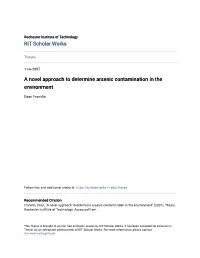 A Novel Approach to Determine Arsenic Contamination in the Environment
