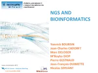 Ngs and Bioinformatics