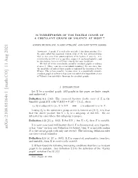Automorphisms of the Double Cover of a Circulant Graph of Valency at Most 7
