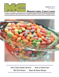Manufacturing Confectioner Global Source for Chocolate, Confectionery and Biscuit Information