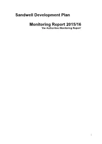 Sandwell Development Plan Monitoring Report 2015/16