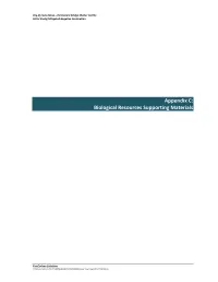 Biological Resources Supporting Materials